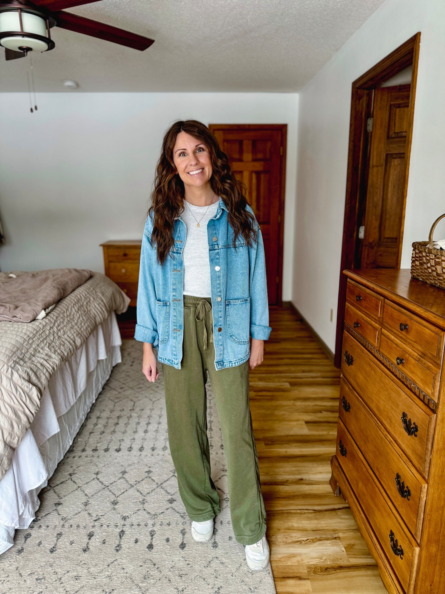 Xs in my denim coat, xs in the green pants,  Small in my tee.

My sneakers are size 6.5!




#LTKPetite #LTKootd #LTKgrwm