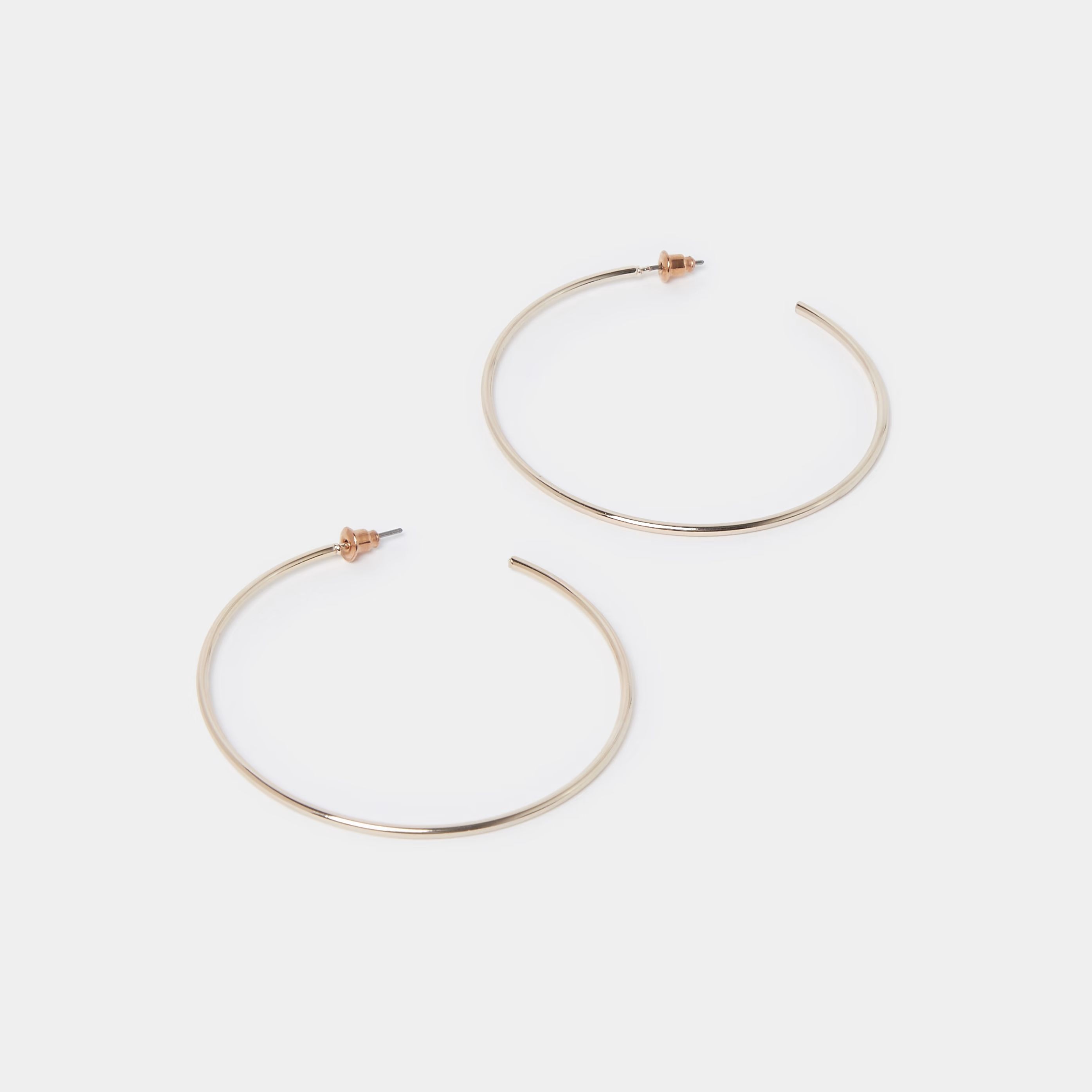 River Island Womens Rose Gold thin hoop earrings | River Island (UK & IE)