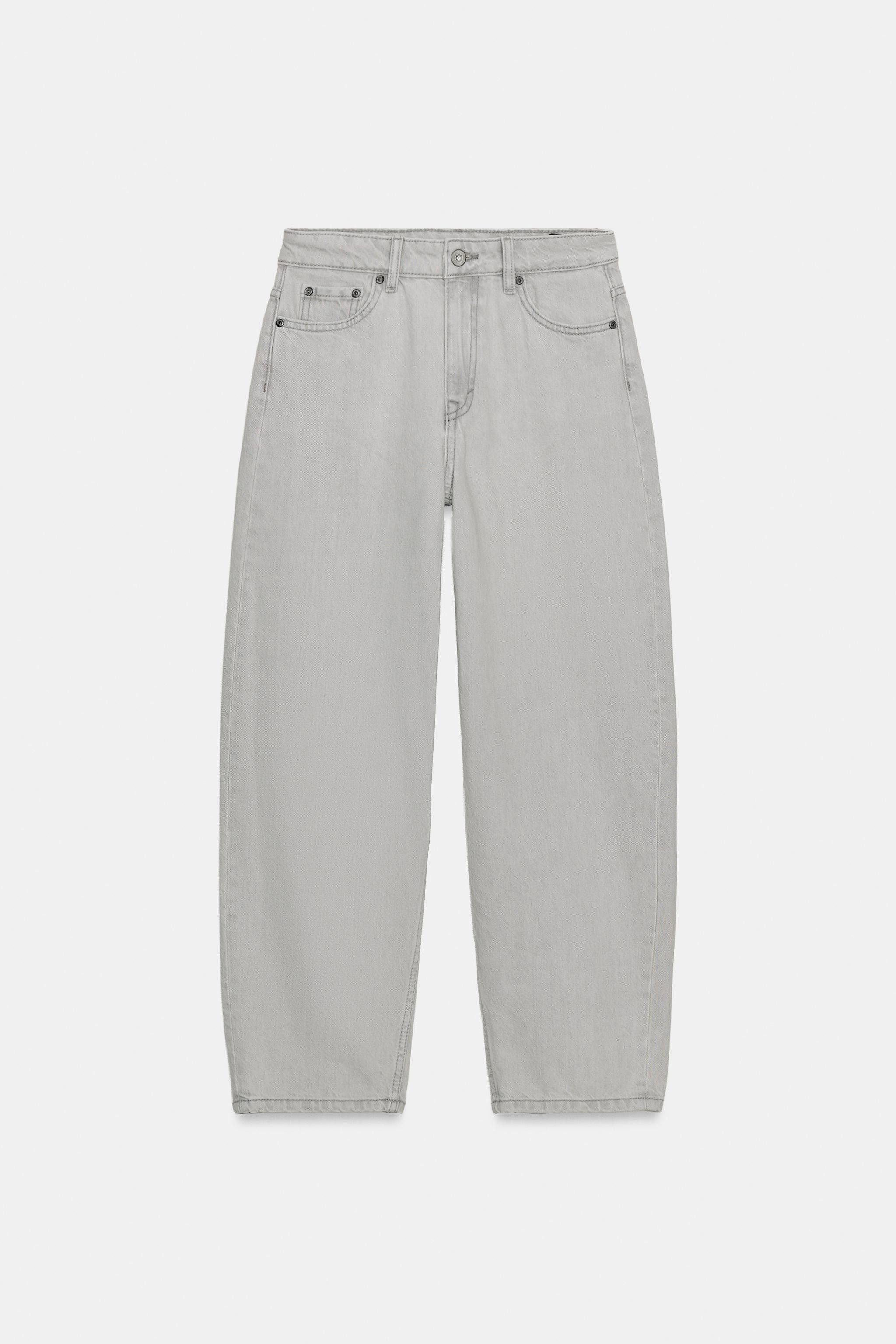 ZW COLLECTION TAPERED MID-RISE JEANS | Zara Canada