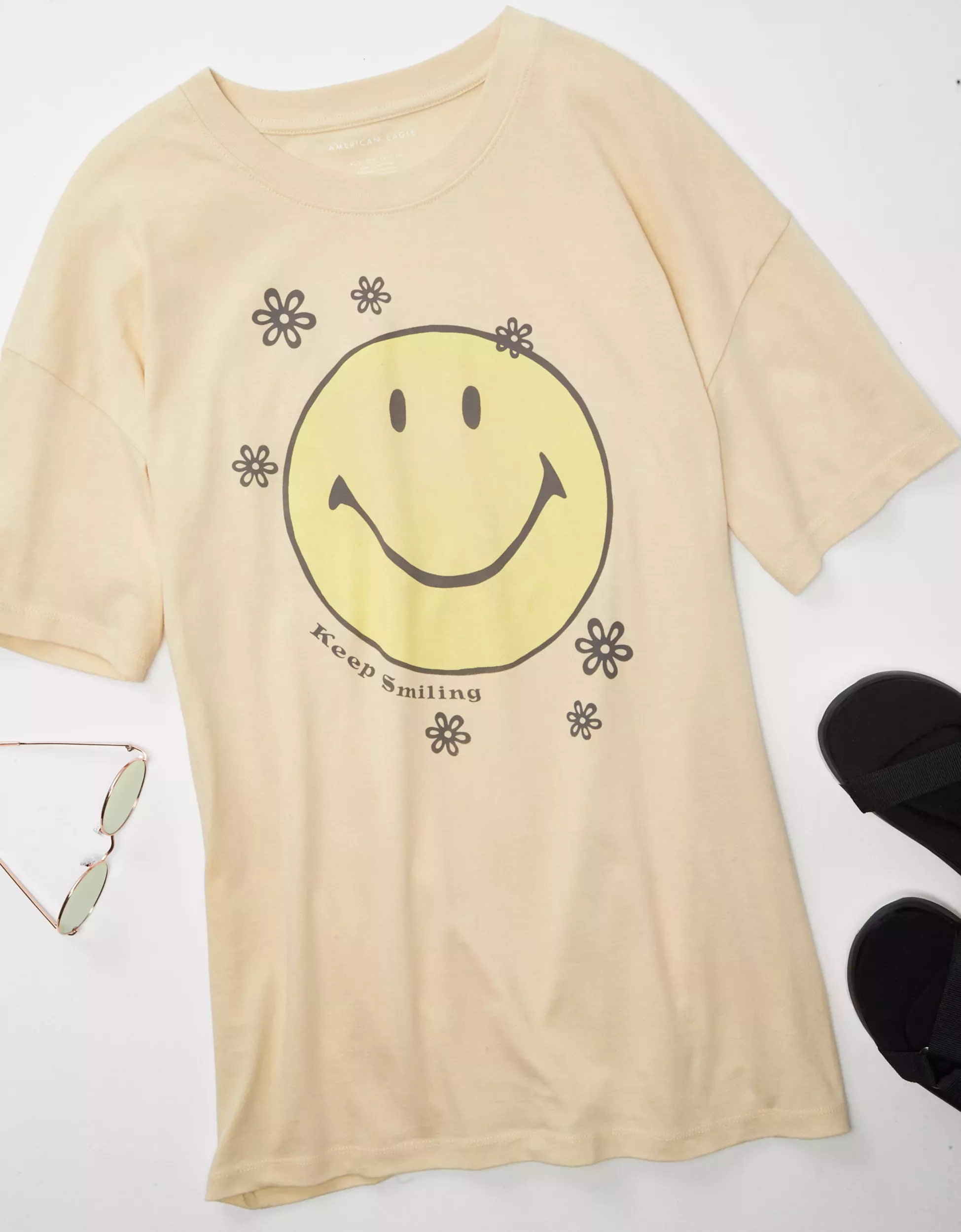 AE Oversized Smiley® Graphic Tee curated on LTK