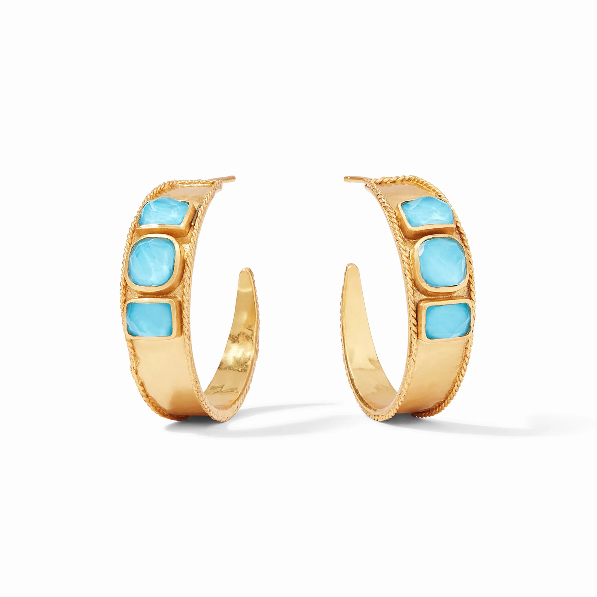Savoy Gold Statement Hoop Earrings | Julie Vos | Julie Vos