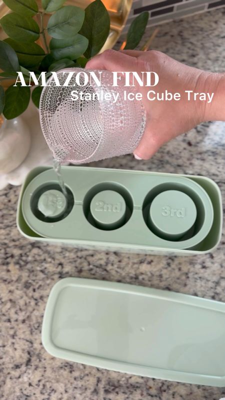 Stanley Ice Cube Tray 

a specially designed ice cube mold that perfectly compatible with 40OZ tumbler cup. This mold creates three large ice cubes, ensuring your drinks stay cold for longer periods. The slow-melting feature of these oversized ice cubes ensures your beverage remains undiluted, preserving its original taste and quality. You can experience the perfect sip every time.

#stanley #amazonfind #amazon #waterbottle #summer #kitchen #home 

#LTKFamily #LTKFitness #LTKVideo