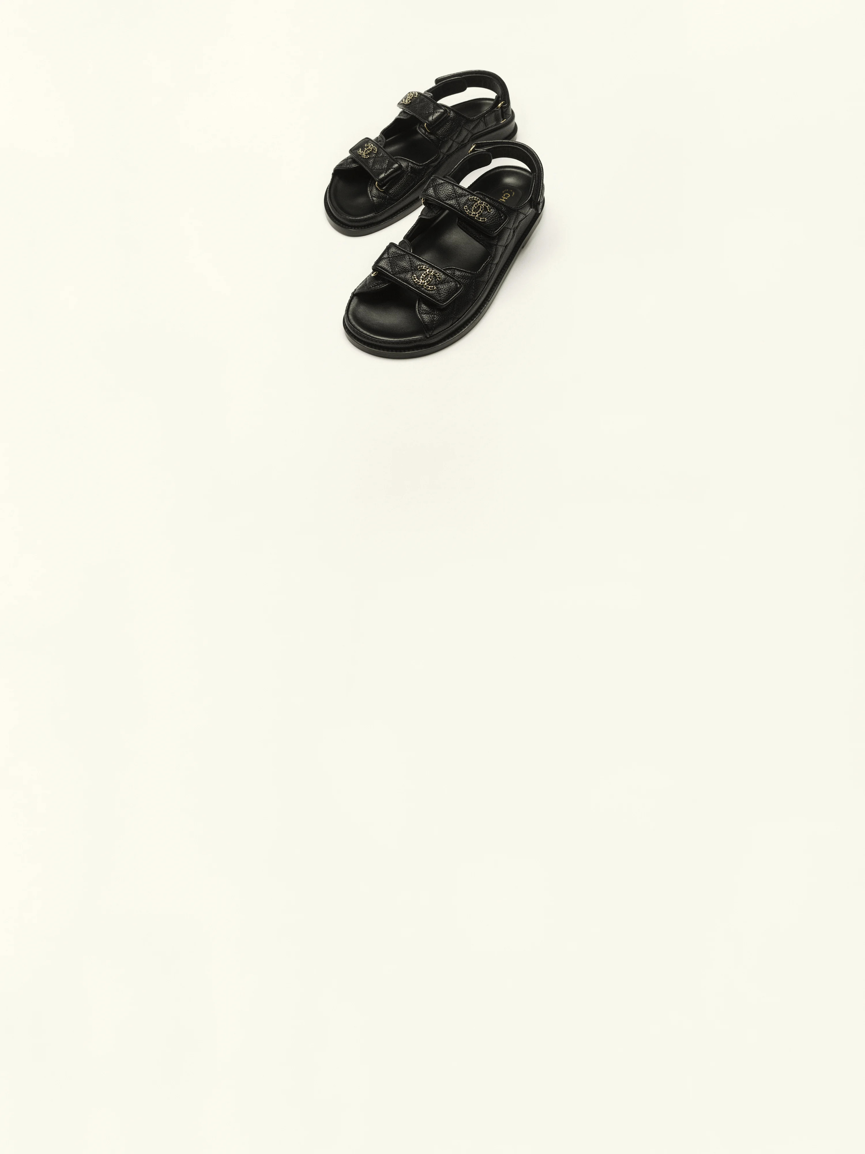 Sandals - Grained calfskin, black \u2014 Fashion | CHANEL | Chanel, Inc. (US)