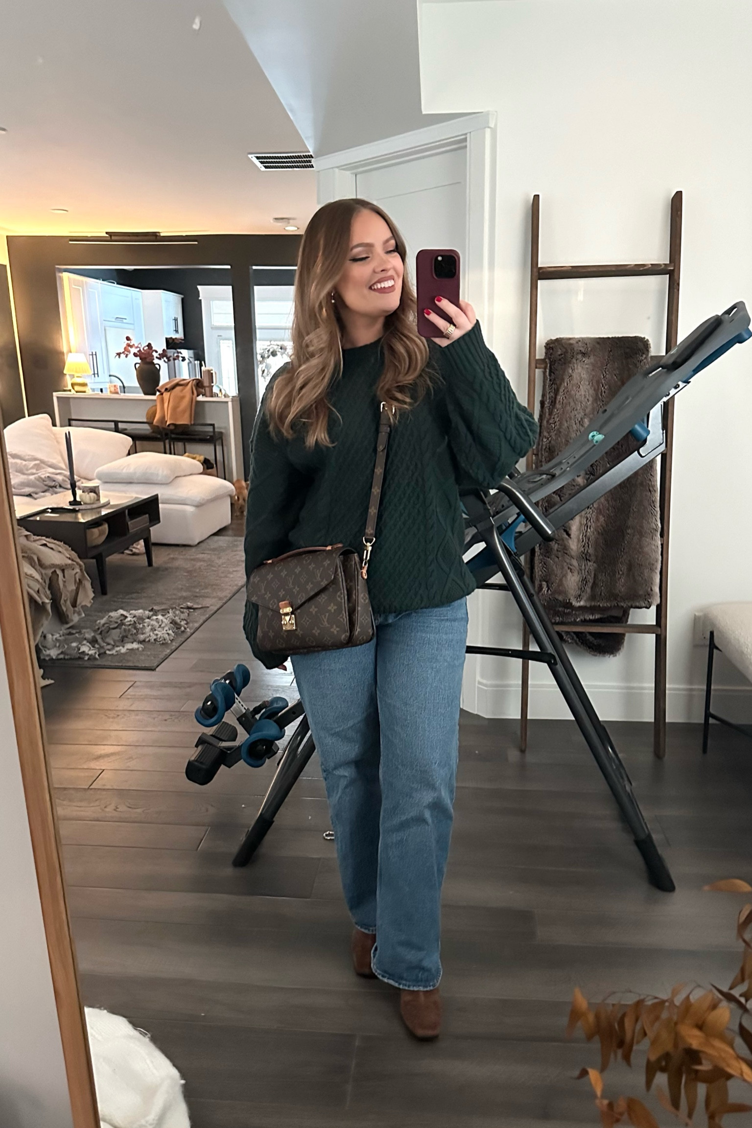 Loved this cozy outfit I wore last night! Great for a chilly Fall night & this shade of green is perfect for the holidays ✨

Code briannafox gets you 10% off my earrings

Sweater size M, jeans size 6

#LTKStyleTip #LTKSeasonal #LTKHoliday