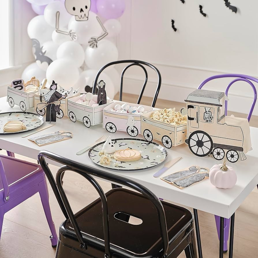 Ginger Ray Halloween Ghost Train Treat Sandwiches & Cake Stand with Pop Up Characters Tabletop De... | Amazon (US)
