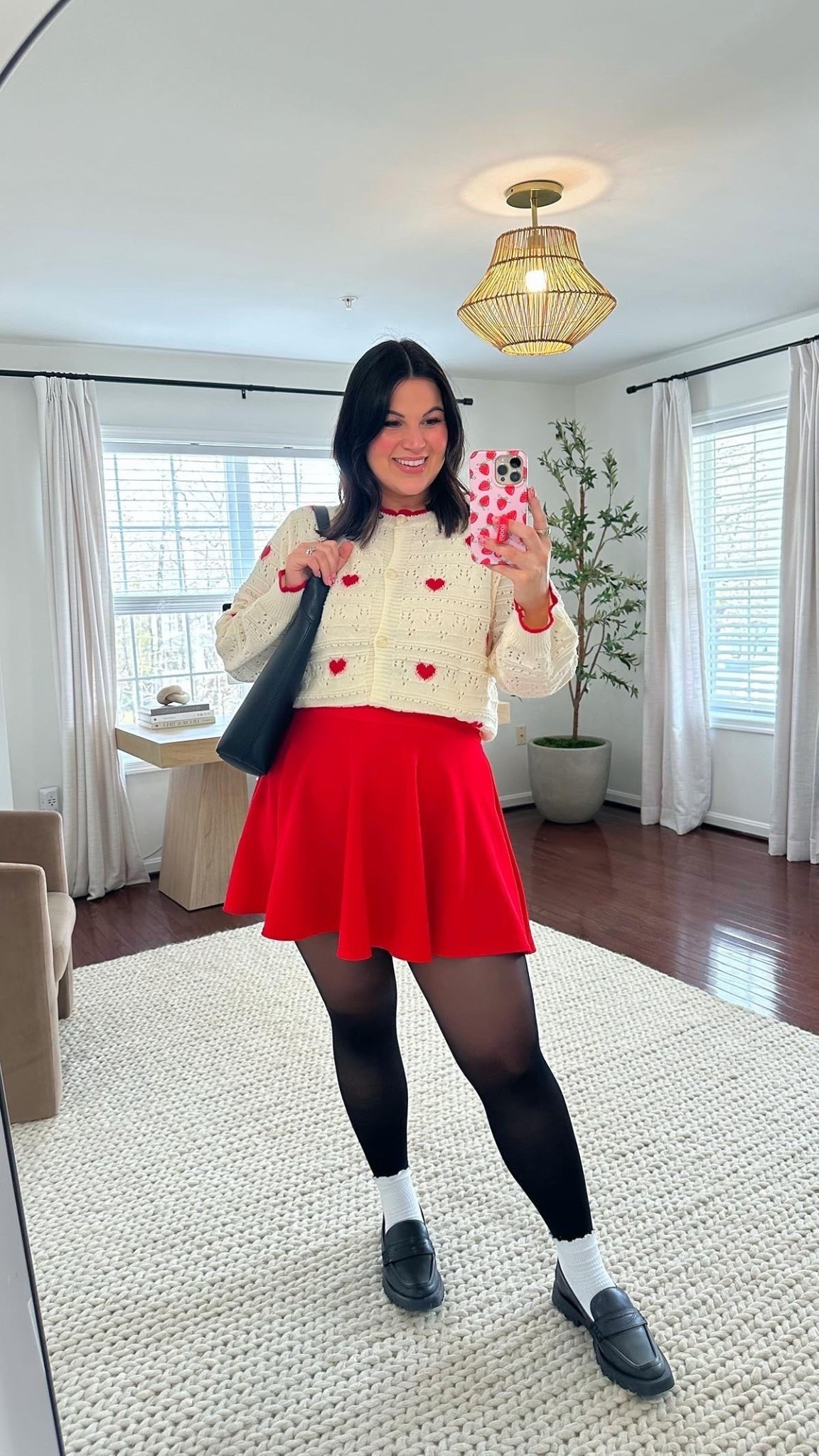 Midsize Valentine’s Day outfit! 

Bralette/cardigan/skort/tights - size xl Added exact loafers (from DV) + similar



#LTKMidsize #LTKValentine #LTKSeasonal