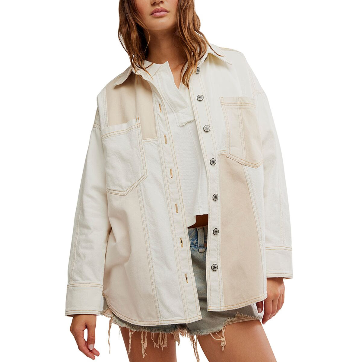 Free People Ivory Mountain Roads Button-Up Shirt - Women's | Backcountry