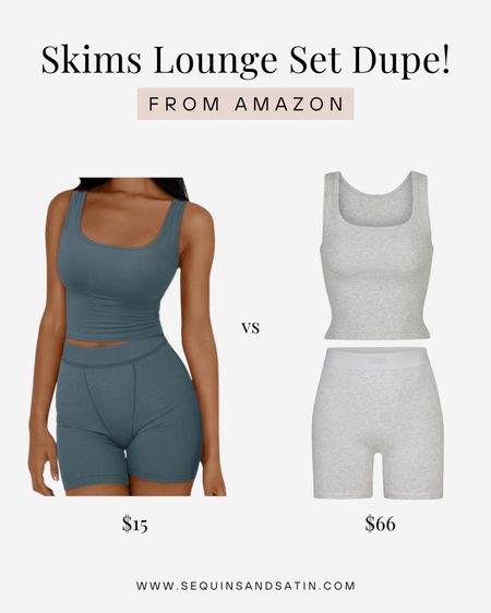 Skims lounge set dupe from amazon!✨

*not a knockoff, just a similar vibe to get the look for less

Skims set dupes / skims dupes / skims dupes amazon / amazon skims dupes / amazon pajamas / skims lounge set dupes / Amazon Womens Clothes / Amazon Finds Clothes / Amazon Clothing / Amazon
Must Haves / Amazon Basics / amazon basic tops / Amazon Fashion / Amazon Fashion Finds / Amazon Favorites / Amazon Style / Amazon Clothes / amazon fashion finds


#LTKFindsUnder100 #LTKStyleTip #LTKFindsUnder50