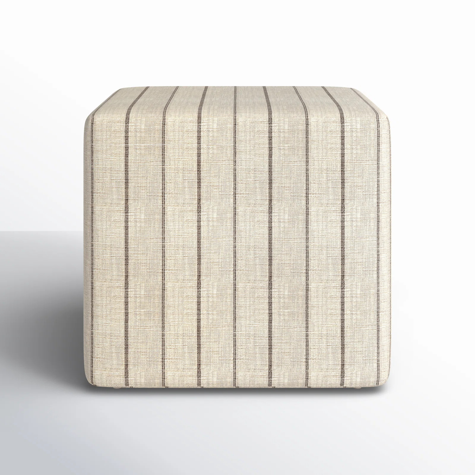 Era 21'' Wide Square Striped Cube Ottoman | Joss & Main