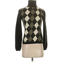 Burberry Turtleneck Sweater: Brown Argyle Pattern Tops - Size Small | ThredUp (US)