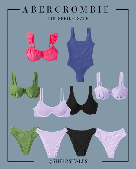 Abercrombie swim favs! All are 25% off right now during the LTK Spring Sale. I wear a medium in all tops and bottoms and I prefer curve love tops as a 34DDD. 

#LTKsalealert #LTKswim #LTKSale