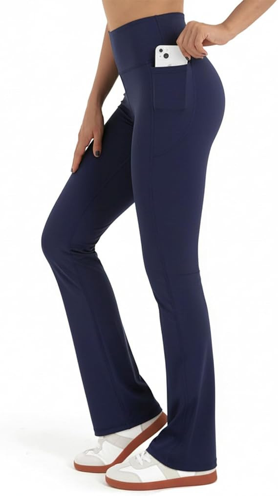 Zylioo 36 34 Inseam Tall Flare Leggings,Long Leggings for Tall Women with Pockets,Tall Flare Yoga... | Amazon (US)