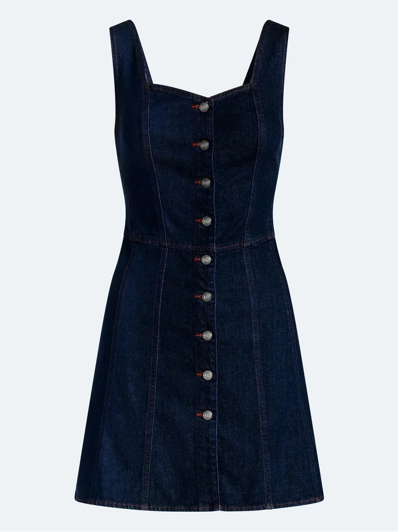 Kacey Lee Women's Denim Mini Dress, Sizes XS-XXL | Walmart (US)