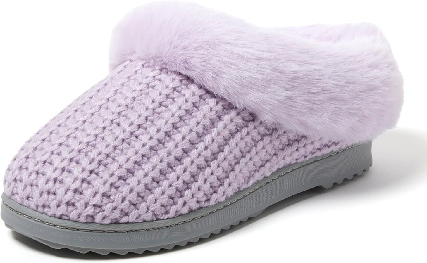 Dearfoams Women's Hannah Chenille Knit Clog Slippers | Amazon (US)