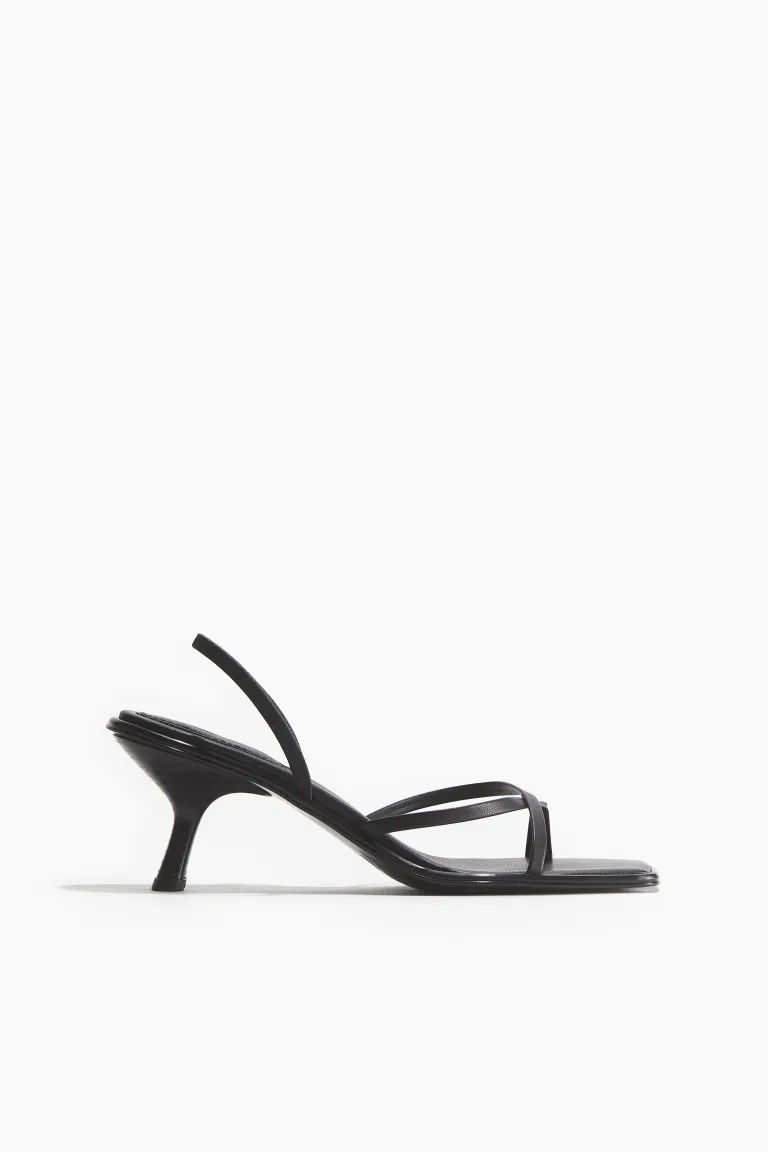 Heeled Sandals - High heel - Black - Ladies | H&M US | H&M (US + CA)