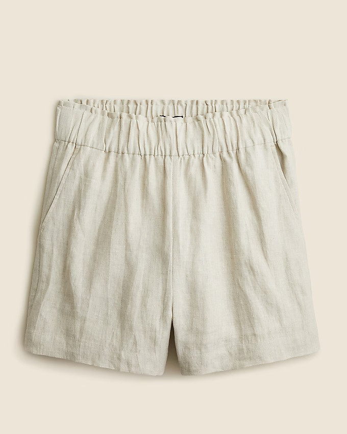 Pull-on linen short | J. Crew US