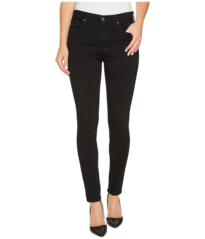 AG Adriano Goldschmied Farrah Skinny in Super Black (Super Black) Women's Jeans | Zappos