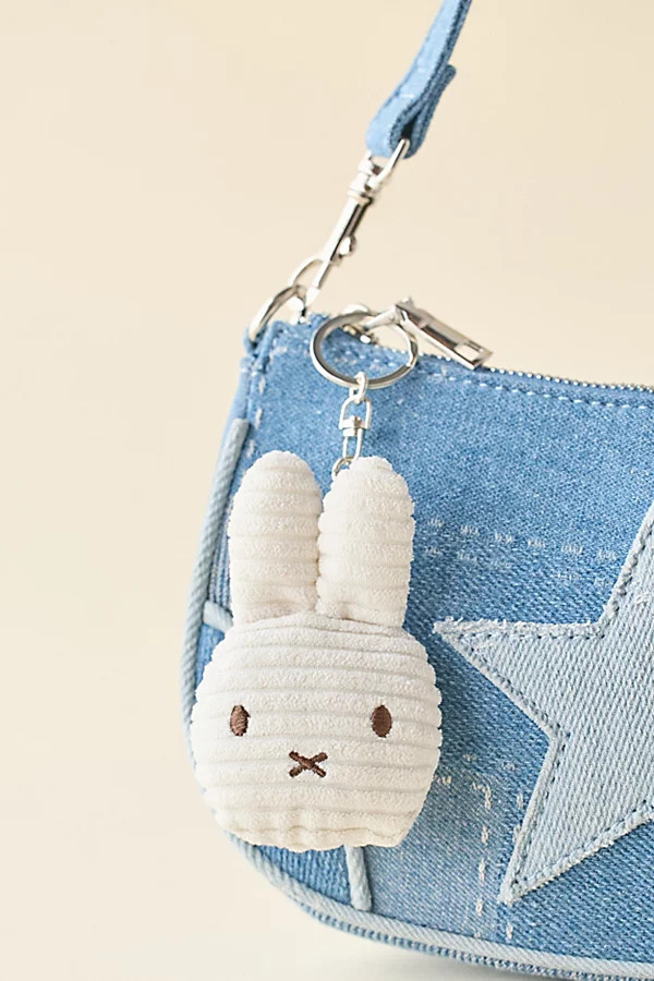 Bon Ton Toys Miffy Flat Corduroy Plushie Keychain in Off-White at Urban Outfitters | Urban Outfitters (US and RoW)