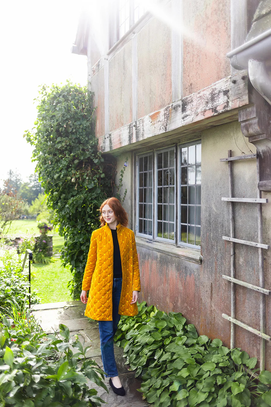 Jackie Coat - Saffron | Julia Amory