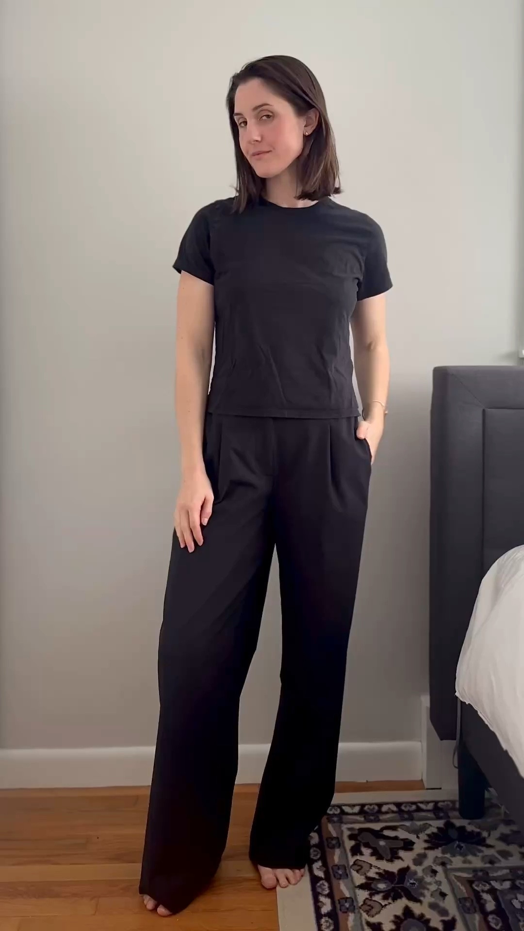 GRWM and style these trousers in 10 seconds 🤍 it’s so rainy here so this was the perfect rainy day (but still elevated) outfit 

Denim jacket | black trousers | ootd Get ready with me 

#LTKootd #LTKgrwm