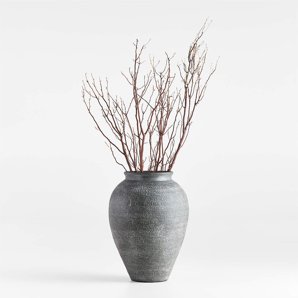 Ophelia Matte Natural Large Vase 17" + Reviews | Crate & Barrel | Crate & Barrel