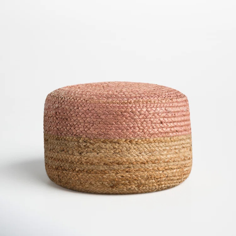 Teele 18" Wide Round Pouf Ottoman | Wayfair North America