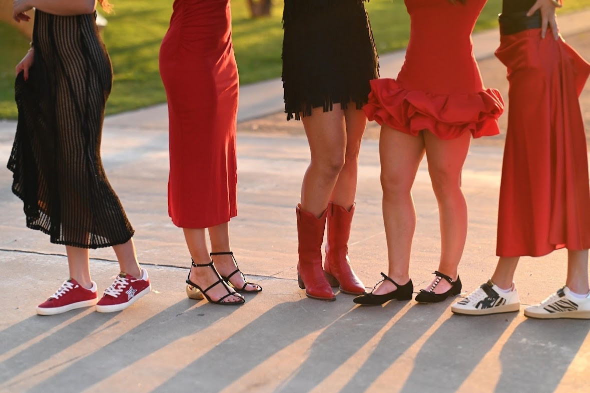 gameday shoe variety 🏈❤️