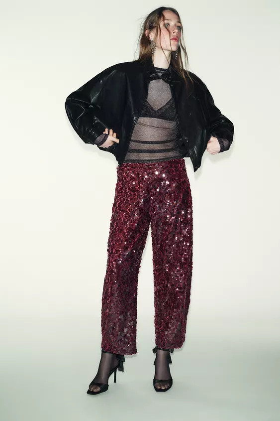 HIGH COLLAR FAUX LEATHER BOMBER JACKET | Zara US