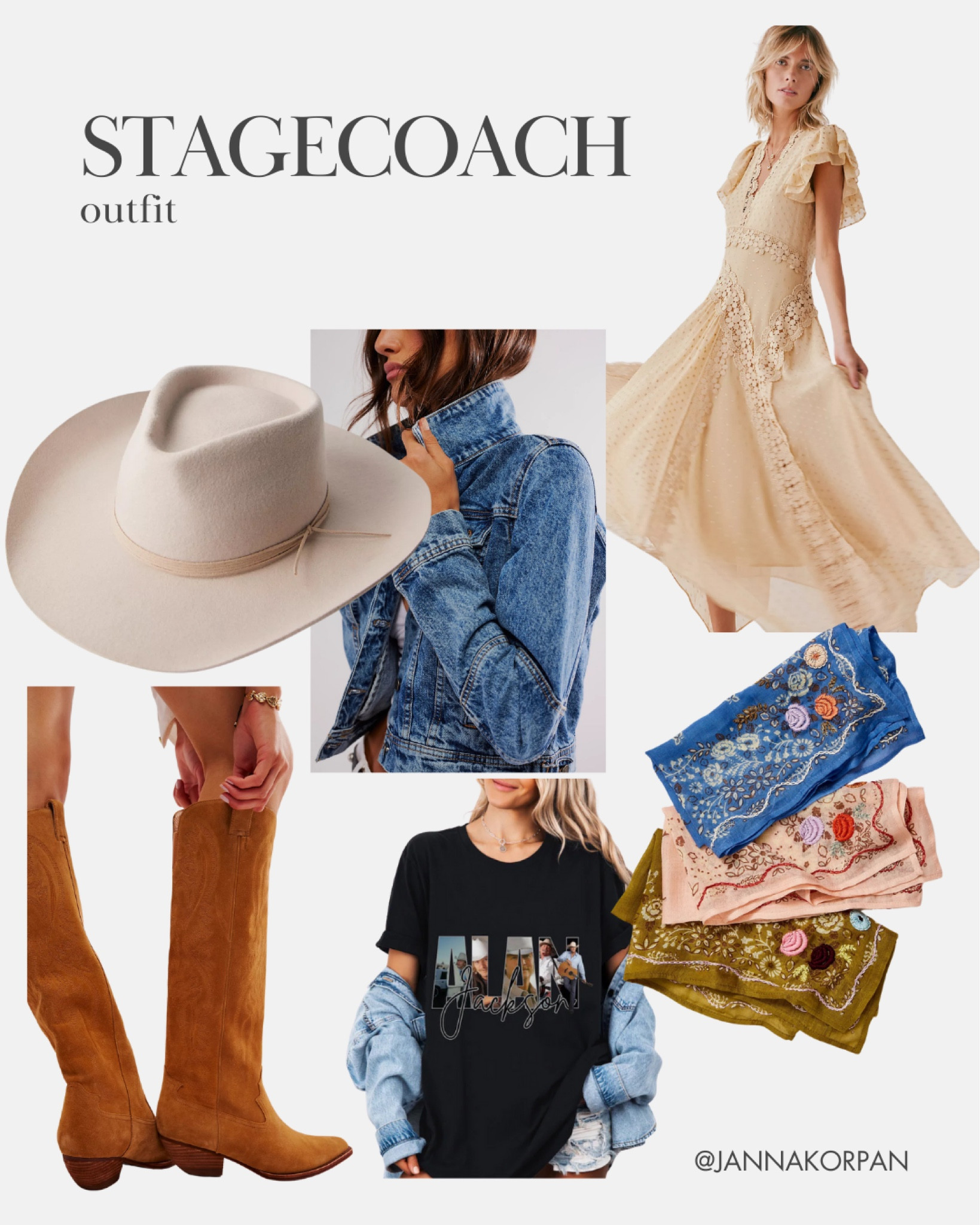 What I would wear to stagecoach if I was going to!!!  Also for sure going to Alan Jackson this year so this will be perfect !! 

#LTKtravel #LTKbeauty #LTKcurves
