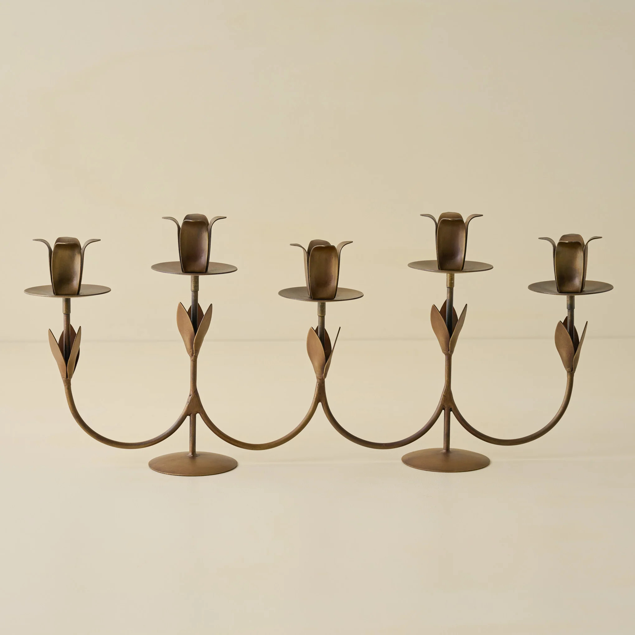 Forged Tulip Candelabra | Magnolia