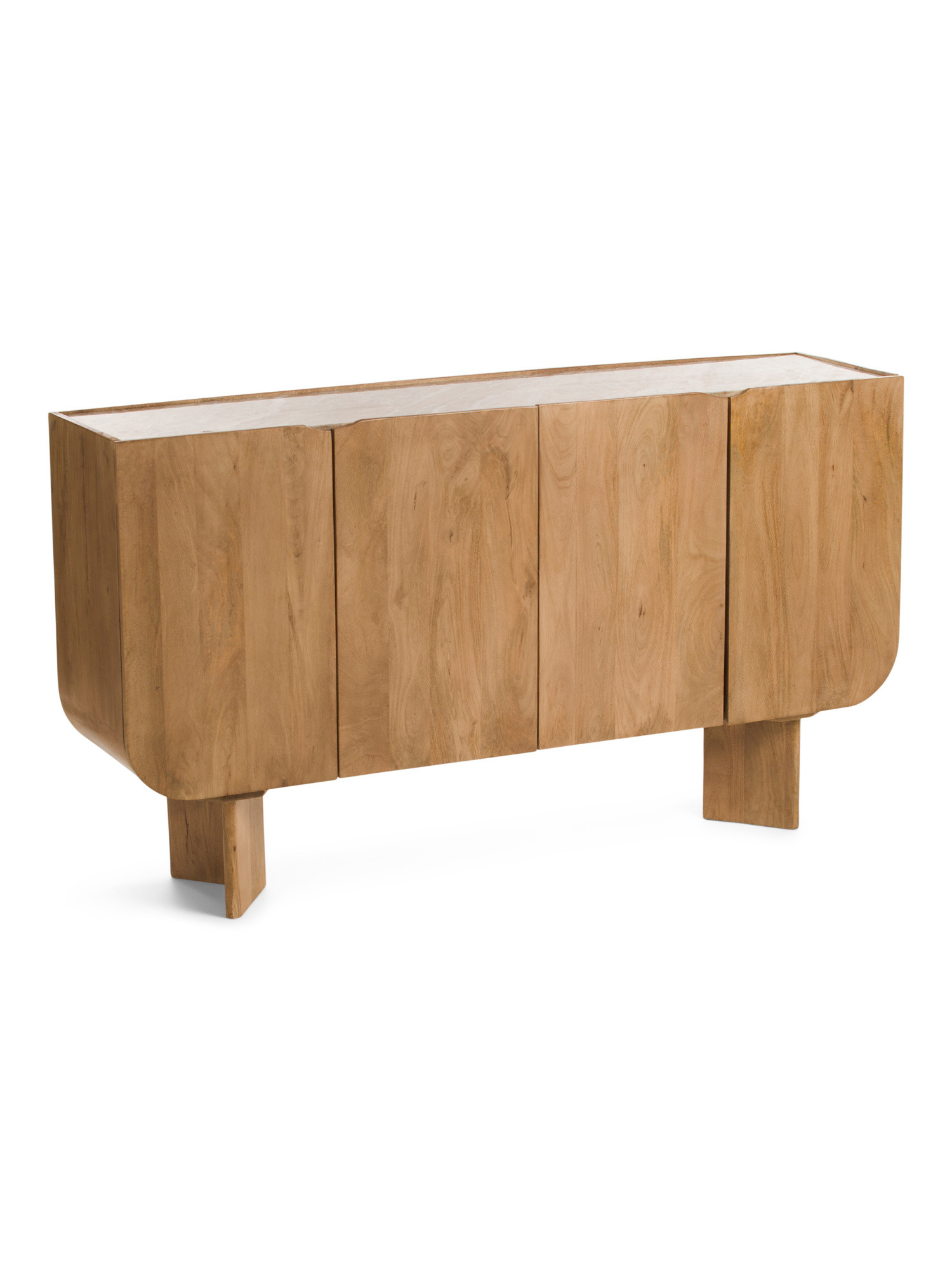 62x35 Modern 4 Door Cabinet | Marshalls