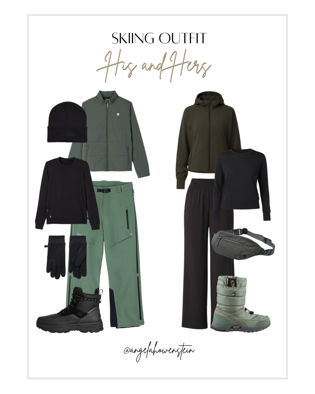 His & hers skiing looks that are warm, practical, and still look pulled together.

#apresski
#skiwear
#winterstyle
#mountainstyle



#LTKActive #LTKootd #LTKSeasonal