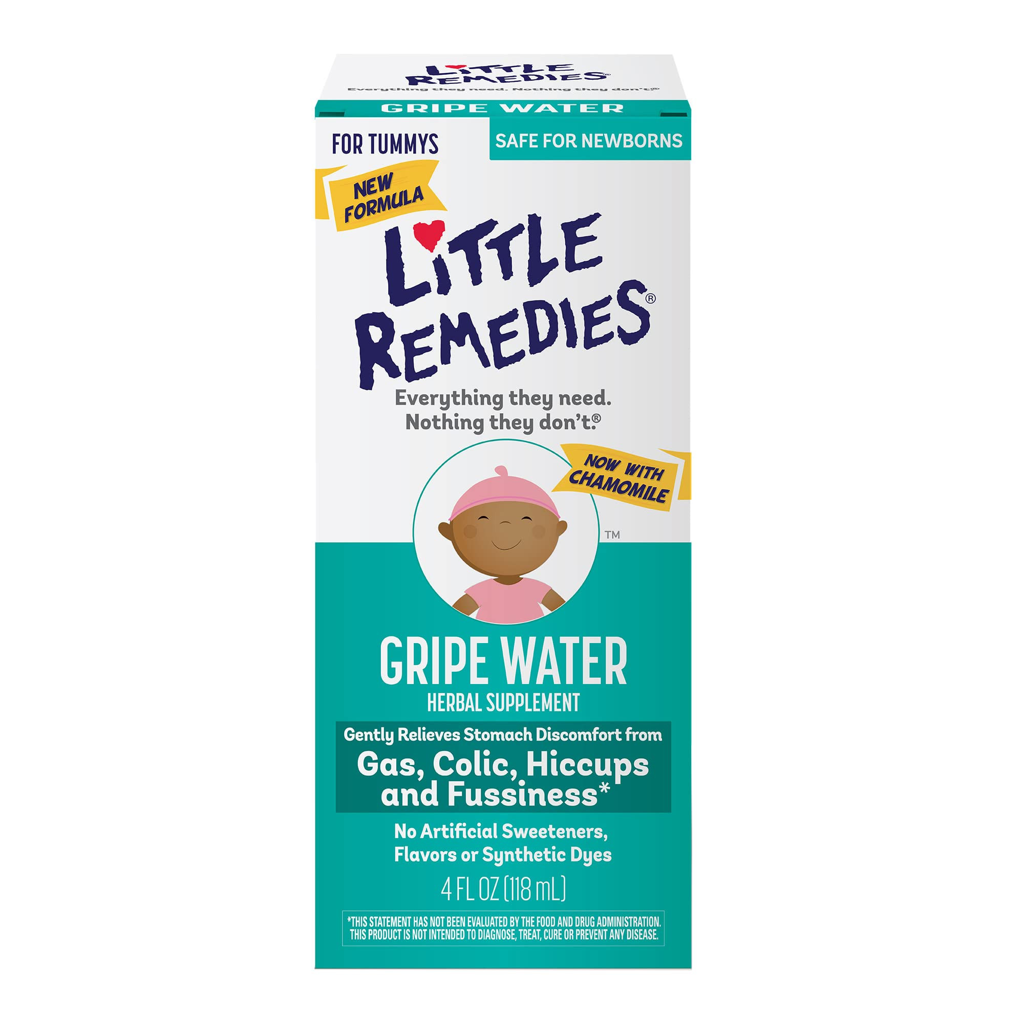 Little Remedies Gripe Water-No Alcohol, Sodium Bicarbonate, Artificial Color & Gluten Free-Safe f... | Amazon (US)