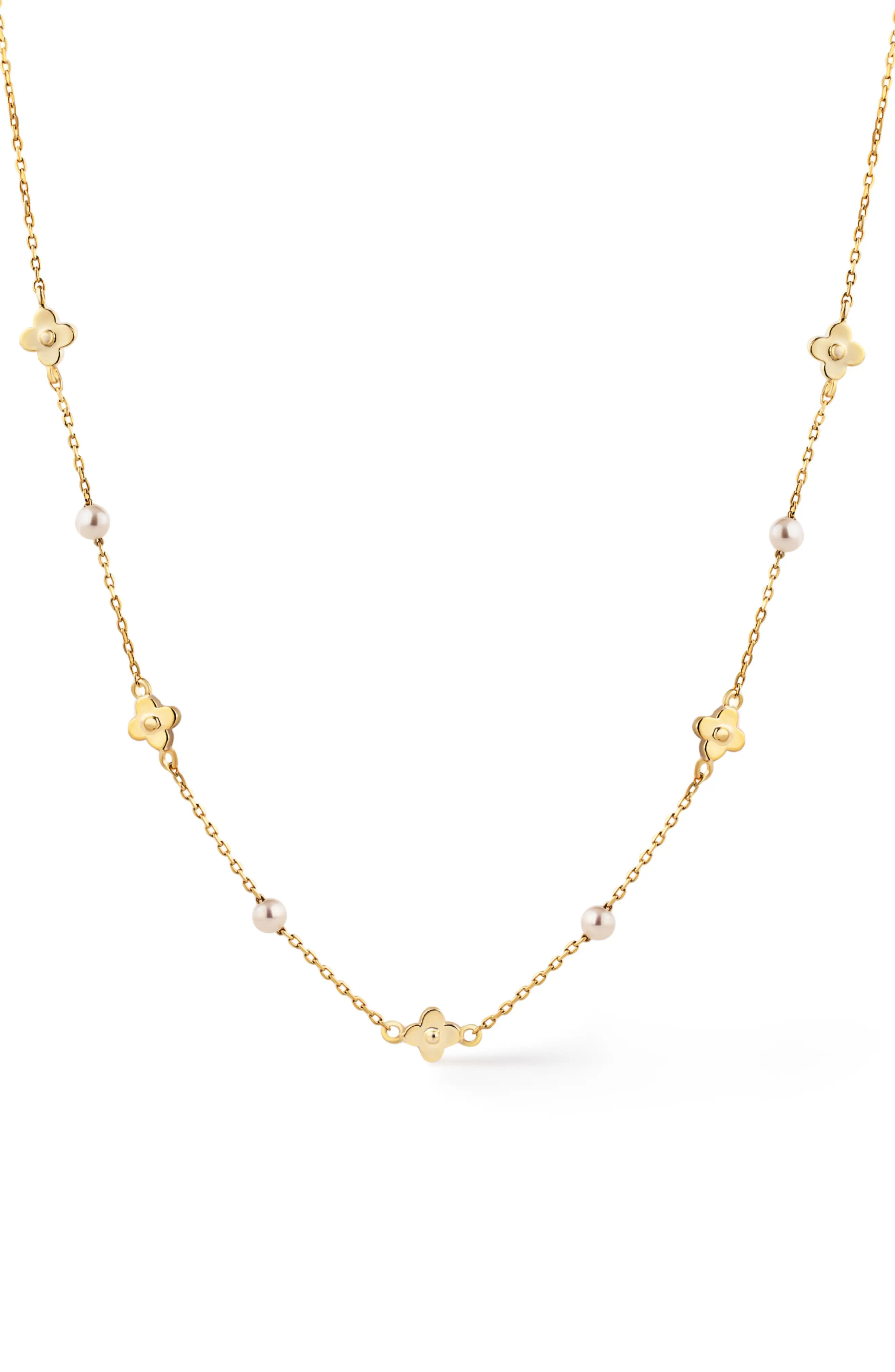 Hannah Freshwater Pearl Station Necklace (Women) | Nordstrom | Nordstrom