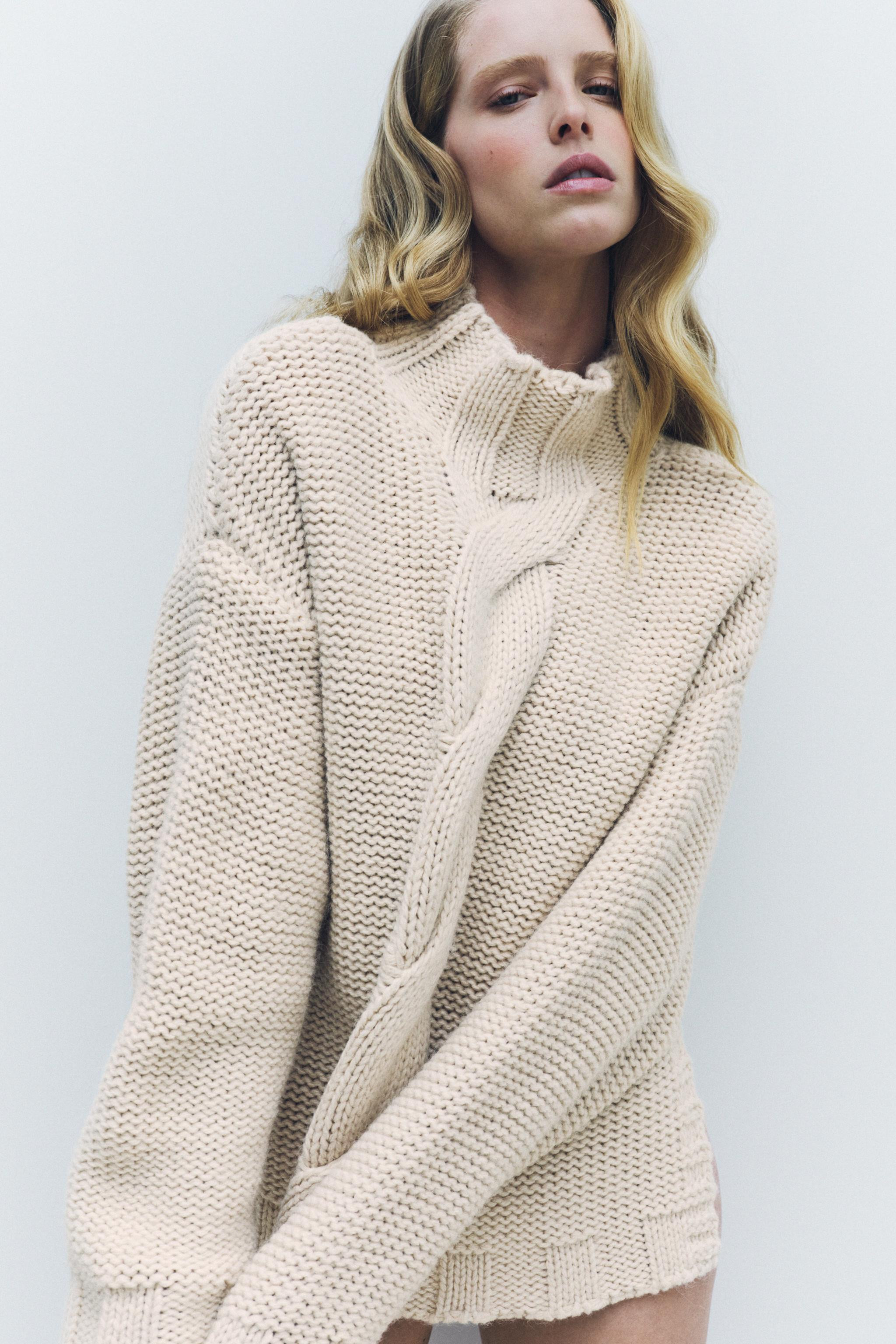 CABLE KNIT SWEATER | Zara US
