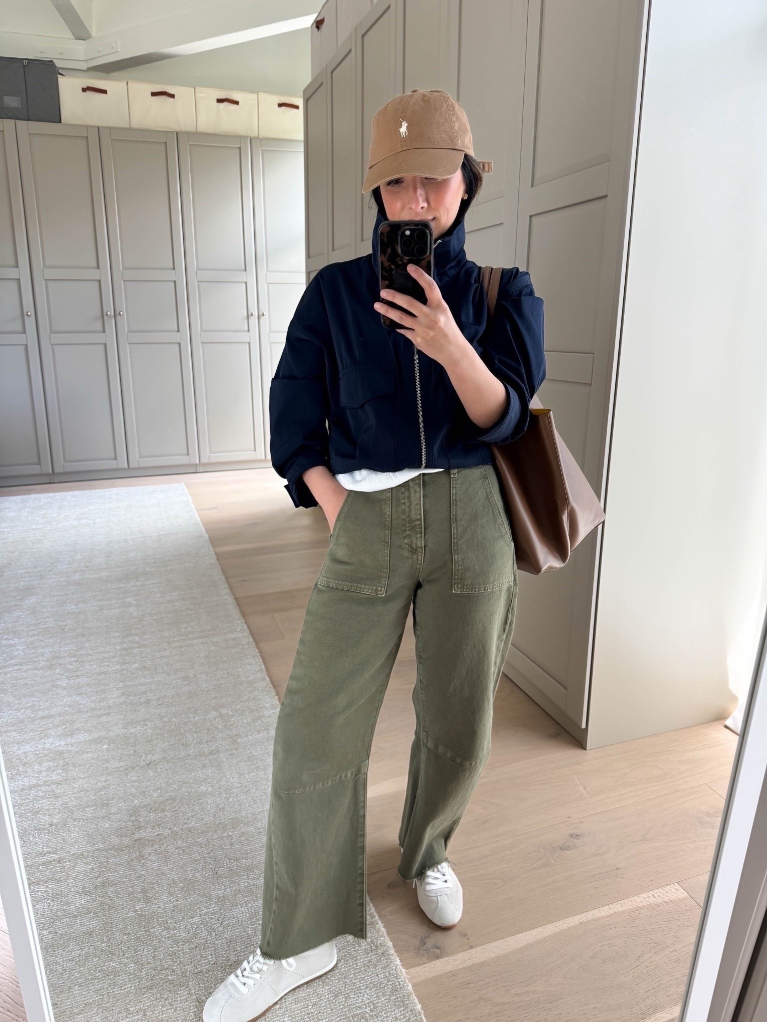 Sporty, elevated spring outfit ideas.

Zara jacket xs
Le Jean barrels 25
Dolce Vuta sneaker 6 - size up 
Polo Ralph Lauren hat
Mansur Gavriel tote - color is old 

Petite style, spring outfits 2026

#LTKPetite #LTKootd #LTKmomlife