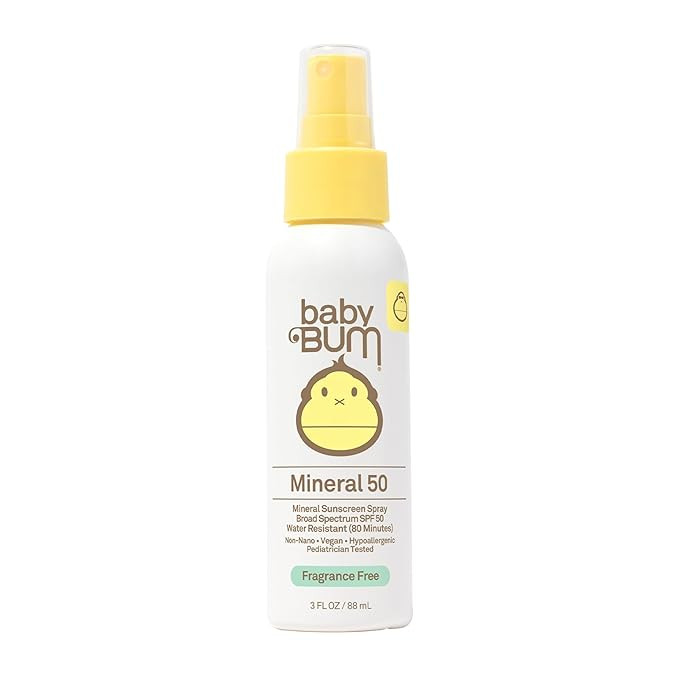 Baby Bum SPF 50 Sunscreen Spray | Mineral UVA/UVB Face and Body Protection for Sensitive Skin | F... | Amazon (US)