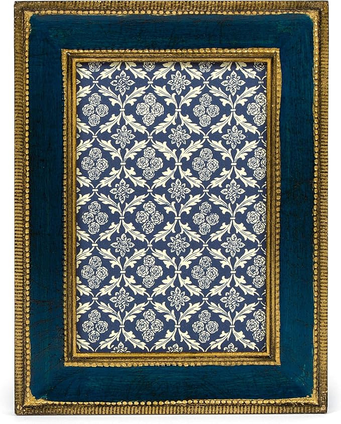 Cavallini Florentine Frames 5x7 Classico Blue | Amazon (US)