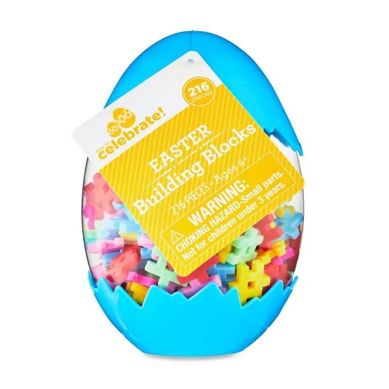 Building Blocks in Easter Egg, 216 Pieces, by Way To Celebrate | Walmart (US)