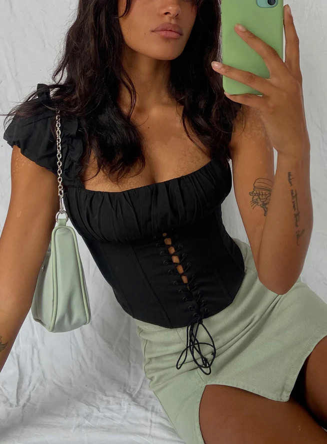Harry Top Black | Princess Polly US