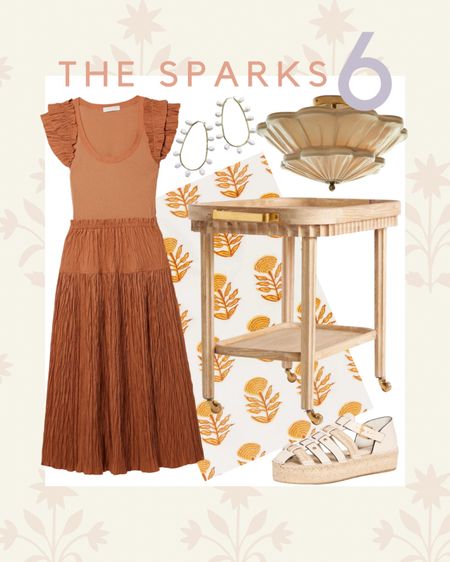 6 new finds from 6 different retailers!
Block print tablecloth; Fall wardrobe; bar cart; fisherman sandals; hoop earrings; scalloped flush mount 

#LTKstyletip #LTKhome #LTKFind