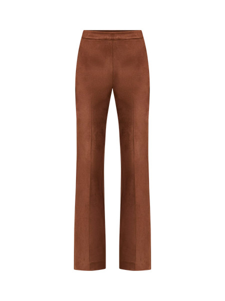 The Side-Zip Flare Pant in Faux Suede | Ann Taylor