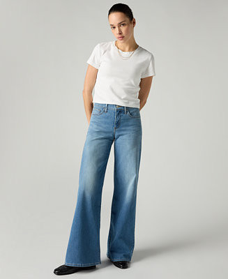 Women's 318 Shaping Stellar-Stretch Wide-Leg Jeans - Macy's | Macy's