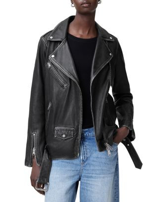 Billie Leather Oversized Biker Jacket | Bloomingdale's (US)