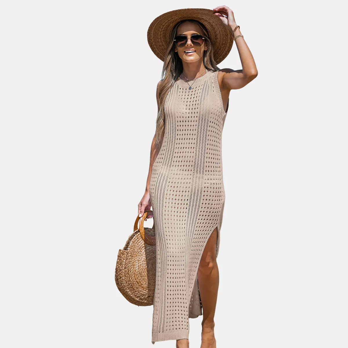 Women's Cutout Bodycon Maxi Cover-Up Dress - Cupshe | Target