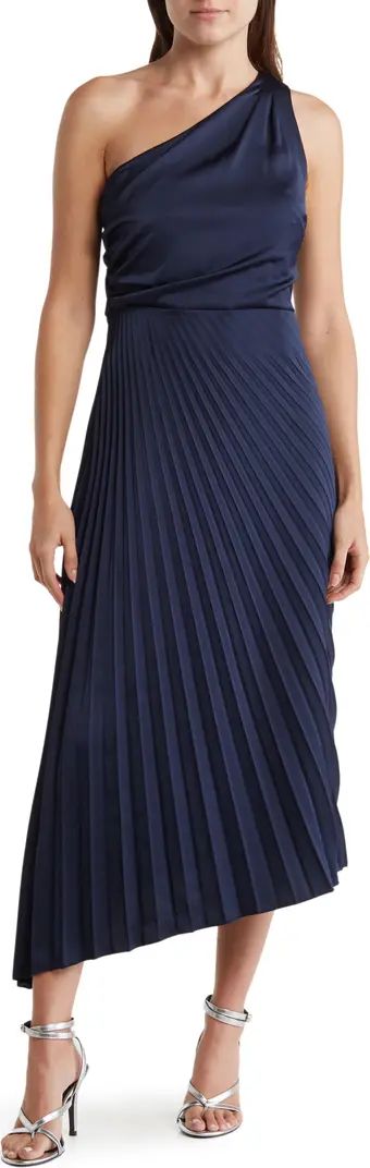 Pleated One-Shoulder Maxi Dress | Nordstrom Rack
