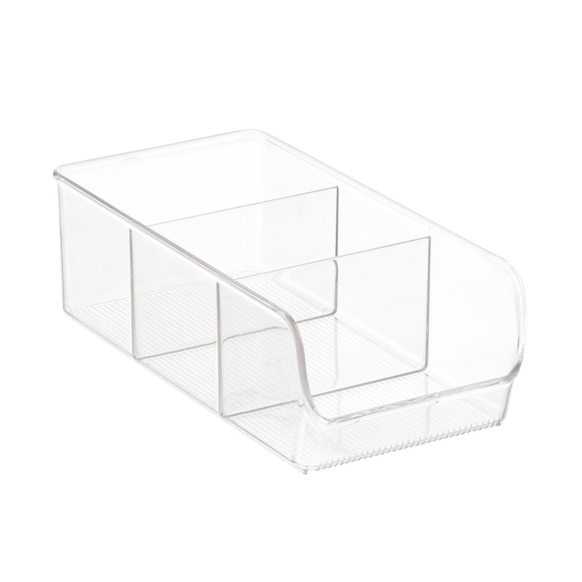iDesign Linus 3-Section Divided Cabinet Organizer | The Container Store