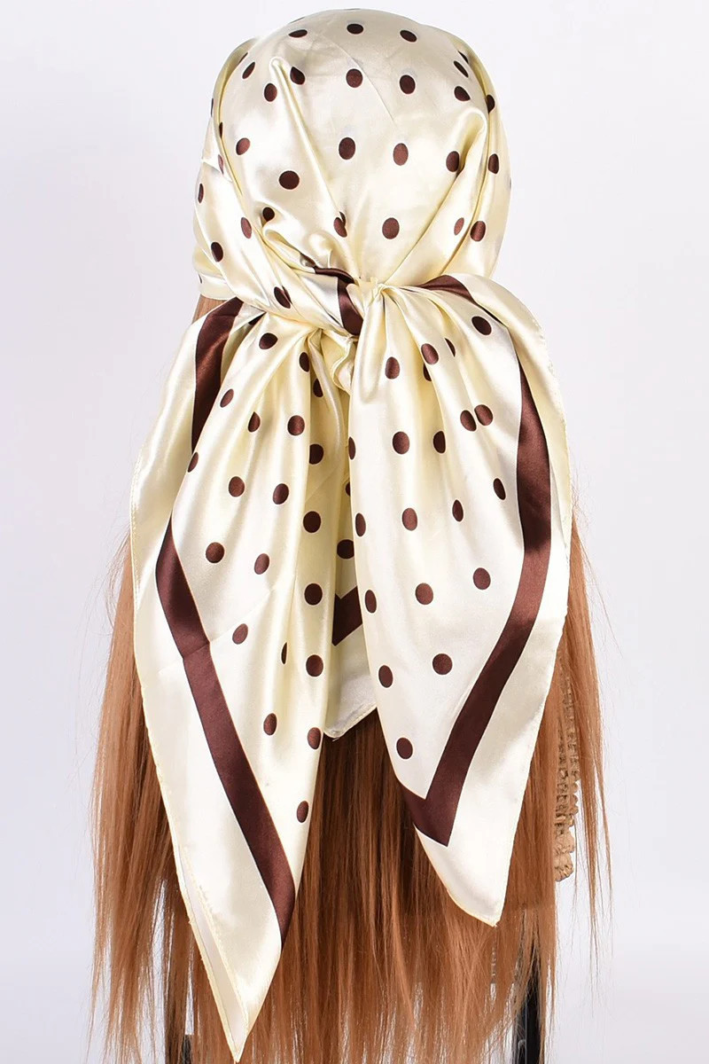 Polka Dot Square Scarf | Sexy Modest