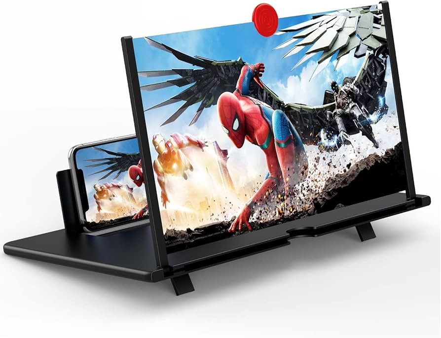 18" Screen Magnifier for Smartphone –3D HD Mobile Phone Magnifying Projector Screen Enlarger Ex... | Amazon (US)
