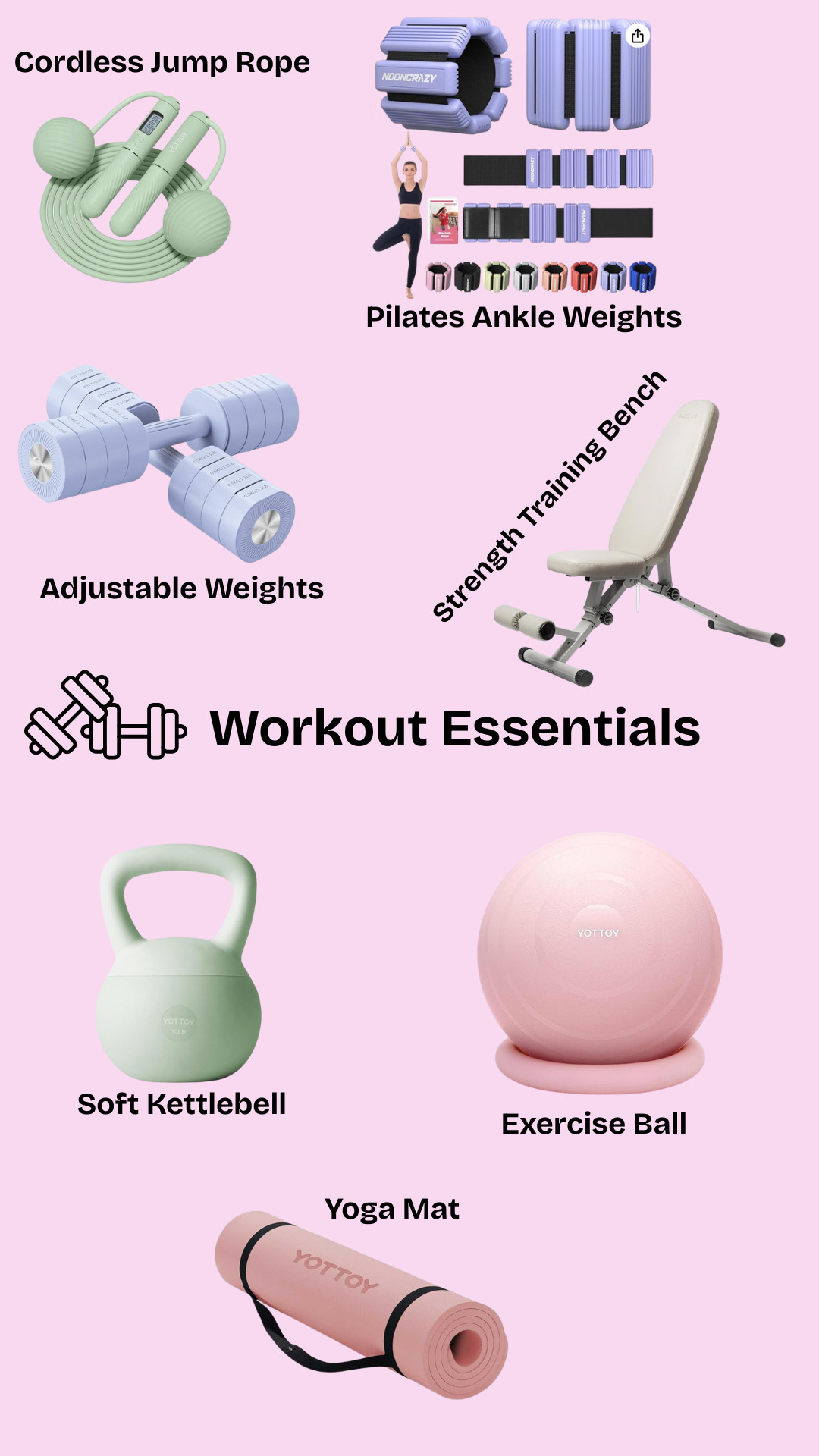 Working out from home is so nice! Here is some of my favorite equipment to use!  

 #LTKActive #LTKHome